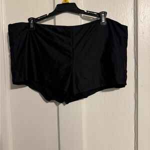 Time and true lined black swim shorts XL NWT